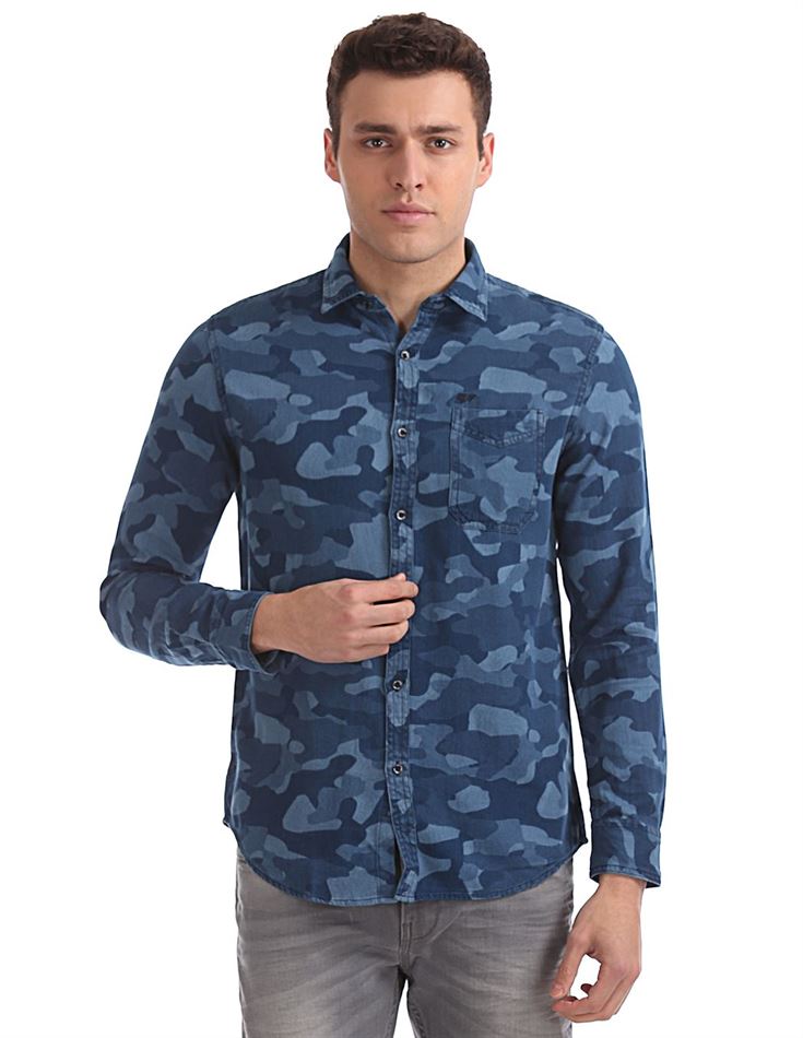Ed Hardy Men Casual Wear Printed Shirt